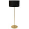 Dainolite 1 Light Drum Floor Lamp W/ Jtone Black Shade Agb MM221F-AGB-797