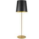 Dainolite 1 Light Drum Floor Lamp W/ Jtone Blk/Gld Shade Agb MM681F-AGB-698