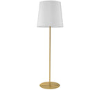 Dainolite 1 Light Drum Floor Lamp W/ Jtone Wh Shade Agb MM681F-AGB-790