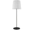 Dainolite 1 Light Drum Floor Lamp W/ Jtone Wh Shade Bk MM681F-BK-790