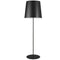 Dainolite 1 Light Drum Floor Lamp W/ Jtone Bk Shade Bk MM681F-BK-797