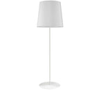 Dainolite 1 Light Drum Floor Lamp W/ Jtone Wh Shade Wh MM681F-WH-790