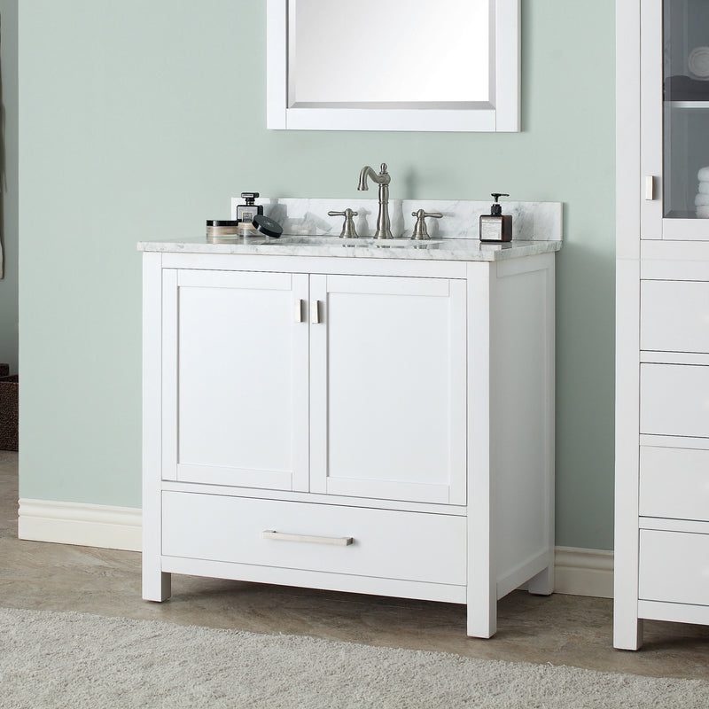 Avanity Modero 37 inch Vanity Combo MODERO-VS36-WT-C