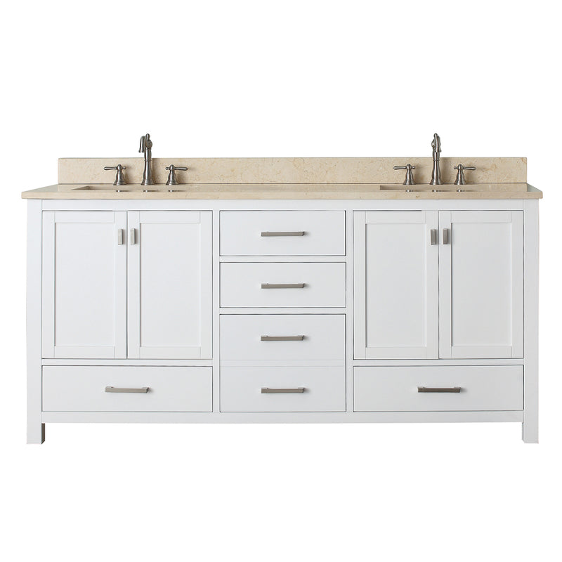 Avanity Modero 73 inch Vanity Combo MODERO-VS72-WT-B