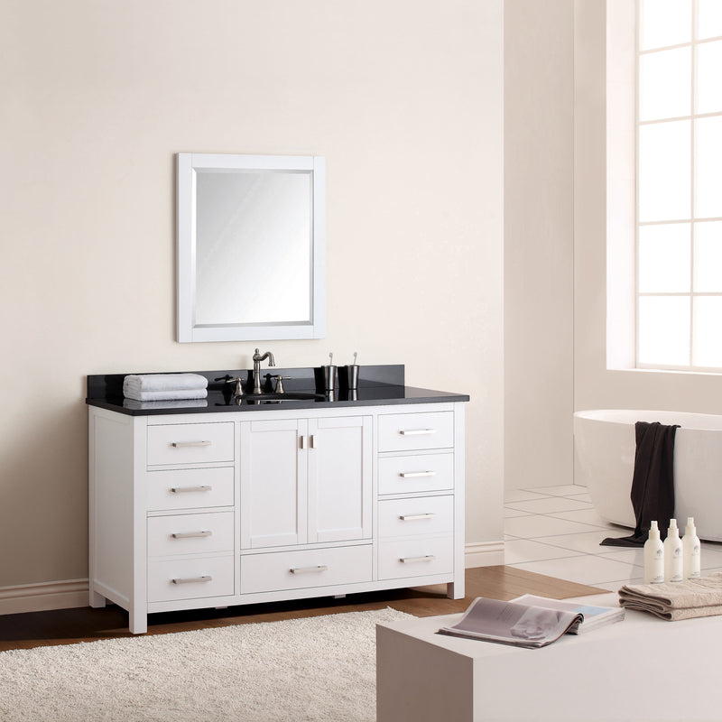 Avanity Modero 61 inch Single Vanity Combo MODERO-VS60-WT-A-A