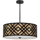 Dainolite 4 Light Pendant Bk Gbk MON-244P-PC-GBK