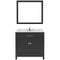 Modern Fittings Caroline 36" Single Bath Vanity with Calacatta Quartz Top and Round Sink Faucet