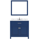 Modern Fittings Caroline 36" Single Bath Vanity with Calacatta Quartz Top and Round Sink Faucet