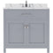 Modern Fittings Caroline 36" Single Bath Vanity with Calacatta Quartz Top and Round Sink