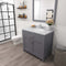 Modern Fittings Caroline 36" Single Bath Vanity with Calacatta Quartz Top and Round Sink