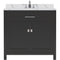 Modern Fittings Caroline 36" Single Bath Vanity with Calacatta Quartz Top and Square Sink