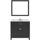 Modern Fittings Caroline 36" Single Bath Vanity with Calacatta Quartz Top and Square Sink