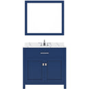 Modern Fittings Caroline 36" Single Bath Vanity with Calacatta Quartz Top and Square Sink Faucet