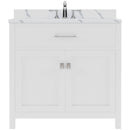 Modern Fittings Caroline 36" Single Bath Vanity with Calacatta Quartz Top and Square Sink