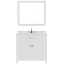 Modern Fittings Caroline 36" Single Bath Vanity with Calacatta Quartz Top and Square Sink