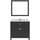 Modern Fittings Caroline 36" Single Bath Vanity with Cultured Marble Quartz Top and Round Sink