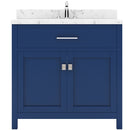 Modern Fittings Caroline 36" Single Bath Vanity with Cultured Marble Quartz Top and Round Sink