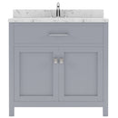 Modern Fittings Caroline 36" Single Bath Vanity with Cultured Marble Quartz Top and Round Sink