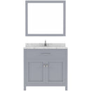 Modern Fittings Caroline 36" Single Bath Vanity with Cultured Marble Quartz Top and Round Sink