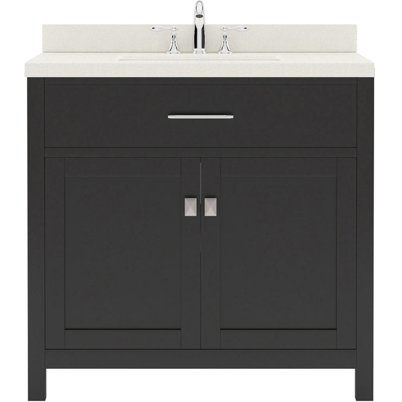 Modern Fittings Caroline 36" Single Bath Vanity with Quartz Top and Round Sink