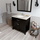 Modern Fittings Caroline 36" Single Bath Vanity with Quartz Top and Round Sink Faucet