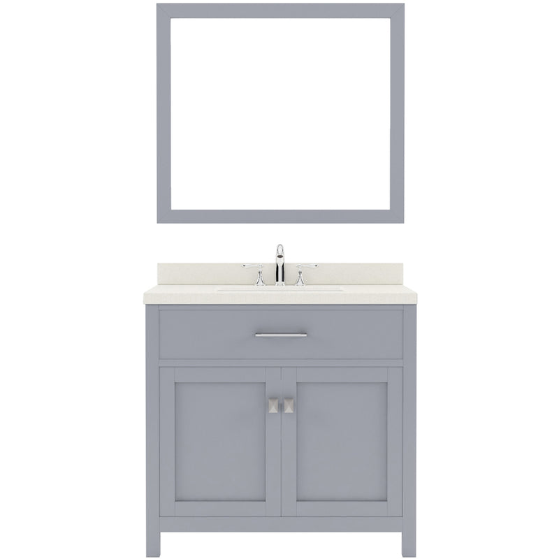 Modern Fittings Caroline 36" Single Bath Vanity with Quartz Top and Round Sink