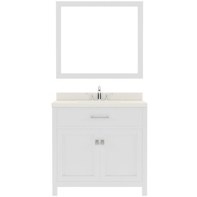 Modern Fittings Caroline 36" Single Bath Vanity with Quartz Top and Round Sink