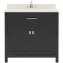 Modern Fittings Caroline 36" Single Bath Vanity with Quartz Top and Square Sink