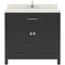 Modern Fittings Caroline 36" Single Bath Vanity with Quartz Top and Square Sink