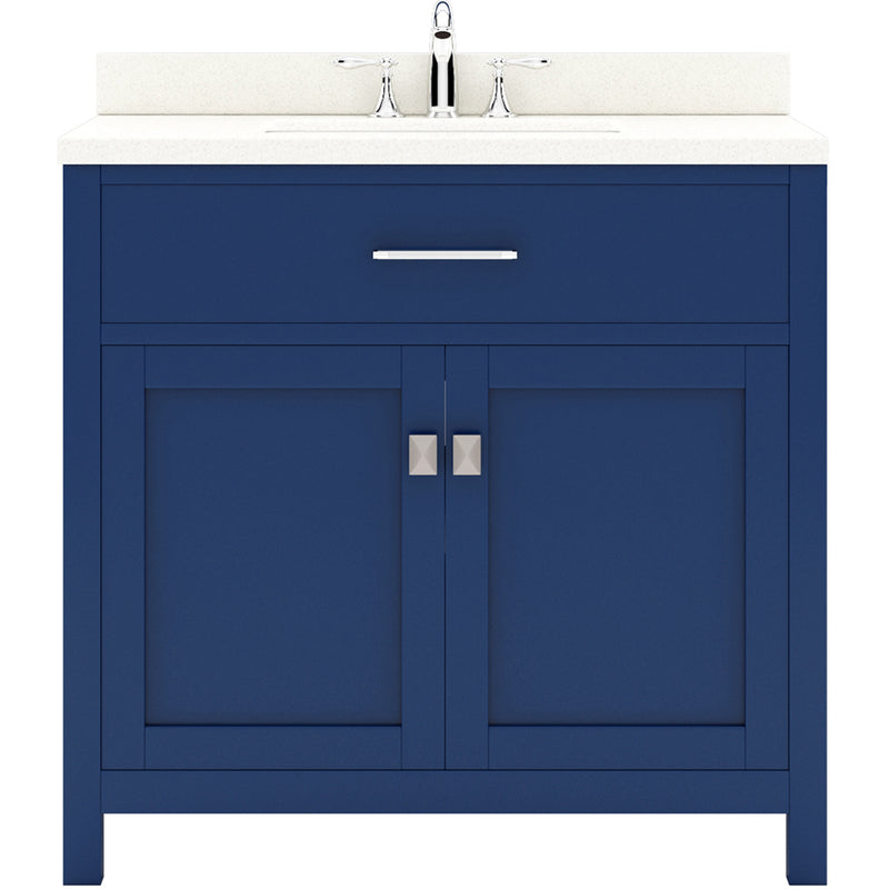 Modern Fittings Caroline 36" Single Bath Vanity with Quartz Top and Square Sink