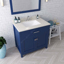 Modern Fittings Caroline 36" Single Bath Vanity with Quartz Top and Square Sink