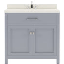 Modern Fittings Caroline 36" Single Bath Vanity with Quartz Top and Square Sink