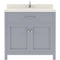 Modern Fittings Caroline 36" Single Bath Vanity with Quartz Top and Square Sink