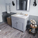 Modern Fittings Caroline 36" Single Bath Vanity with Quartz Top and Square Sink