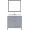 Modern Fittings Caroline 36" Single Bath Vanity with Quartz Top and Square Sink Faucet