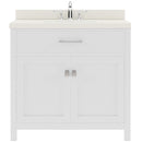 Modern Fittings Caroline 36" Single Bath Vanity with Quartz Top and Square Sink