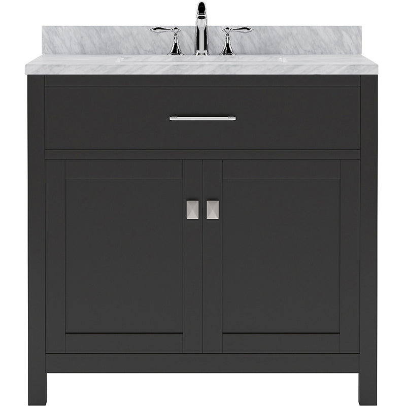 Modern Fittings Caroline 36" Single Bath Vanity with Marble Top and Round Sink