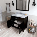 Modern Fittings Caroline 36" Single Bath Vanity with Marble Top and Round Sink Faucet