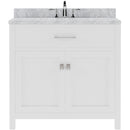 Modern Fittings Caroline 36" Single Bath Vanity with Marble Top and Round Sink