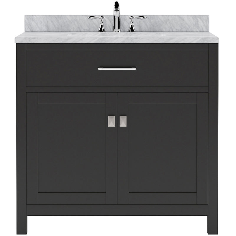 Modern Fittings Caroline 36" Single Bath Vanity with Marble Top and Square Sink