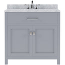 Modern Fittings Caroline 36" Single Bath Vanity with Marble Top and Square Sink