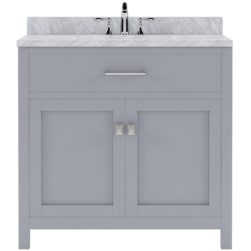 Modern Fittings Caroline 36" Single Bath Vanity with Marble Top and Square Sink