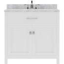 Modern Fittings Caroline 36" Single Bath Vanity with Marble Top and Square Sink