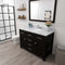 Modern Fittings Caroline 48" Single Bath Vanity with Calacatta Quartz Top and Round Sink Faucet