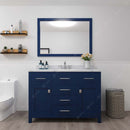 Modern Fittings Caroline 48" Single Bath Vanity with Calacatta Quartz Top and Round Sink Faucet