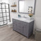 Modern Fittings Caroline 48" Single Bath Vanity with Calacatta Quartz Top and Round Sink