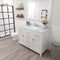 Modern Fittings Caroline 48" Single Bath Vanity with Calacatta Quartz Top and Round Sink