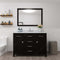 Modern Fittings Caroline 48" Single Bath Vanity with Calacatta Quartz Top and Square Sink Faucet