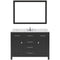 Modern Fittings Caroline 48" Single Bath Vanity with Calacatta Quartz Top and Square Sink Faucet