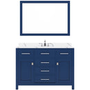 Modern Fittings Caroline 48" Single Bath Vanity with Calacatta Quartz Top and Square Sink Faucet